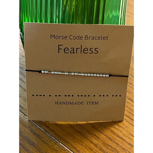 Fearless Morse Code Bracelet - Picture 2 of 3